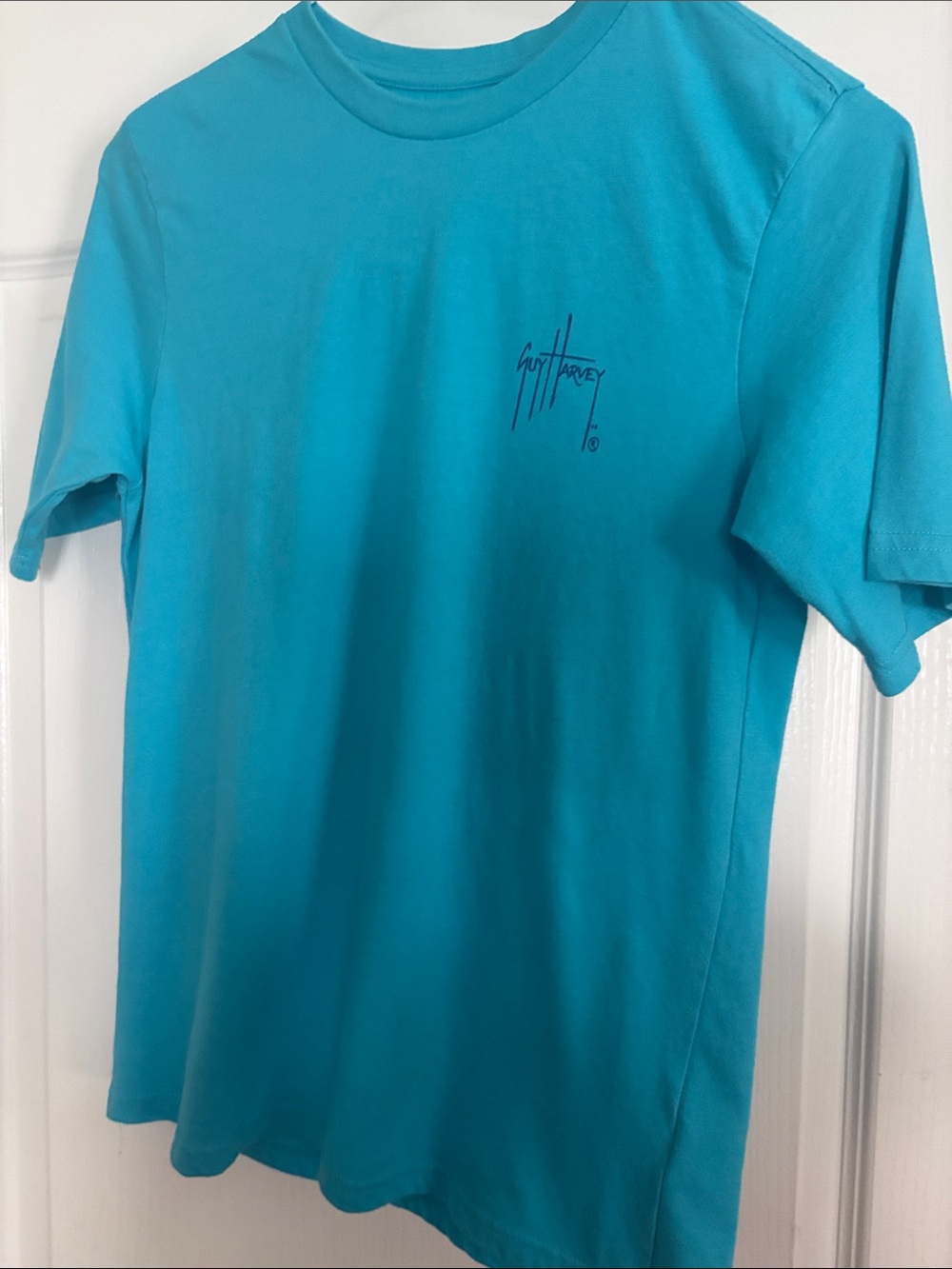 Guy Harvey Short-Sleeve Graphic Tee in Aqua Blue